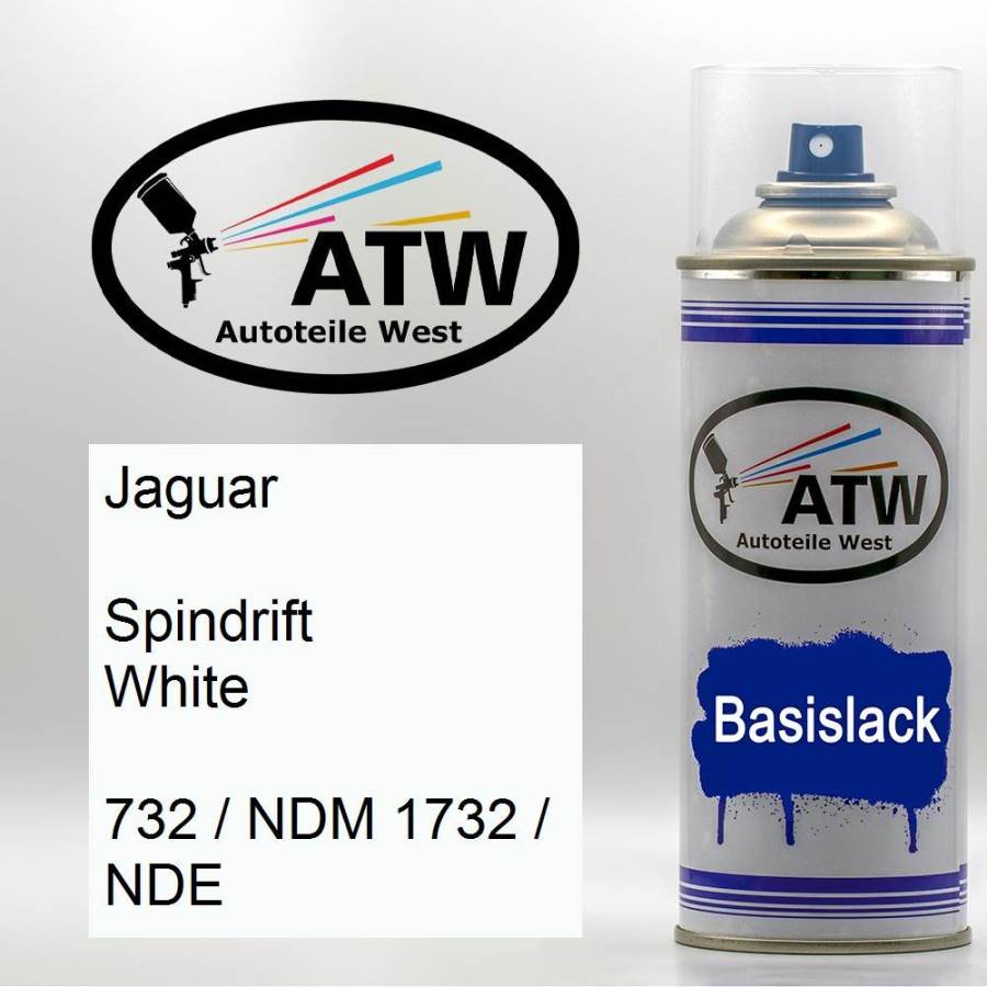 Jaguar, Spindrift White, 732 / NDM 1732 / NDE: 400ml Sprühdose, von ATW Autoteile West.